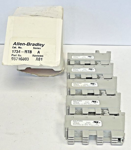 ALLEN BRADLEY *LOT OF 5* - 1734-RTB SER. A - TERMINAL BLOCK - POINT I/O