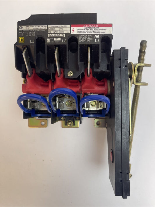 SQUARE D 9422 TDF63 DISCONNECT SWITCH SERIES A 600V 60A