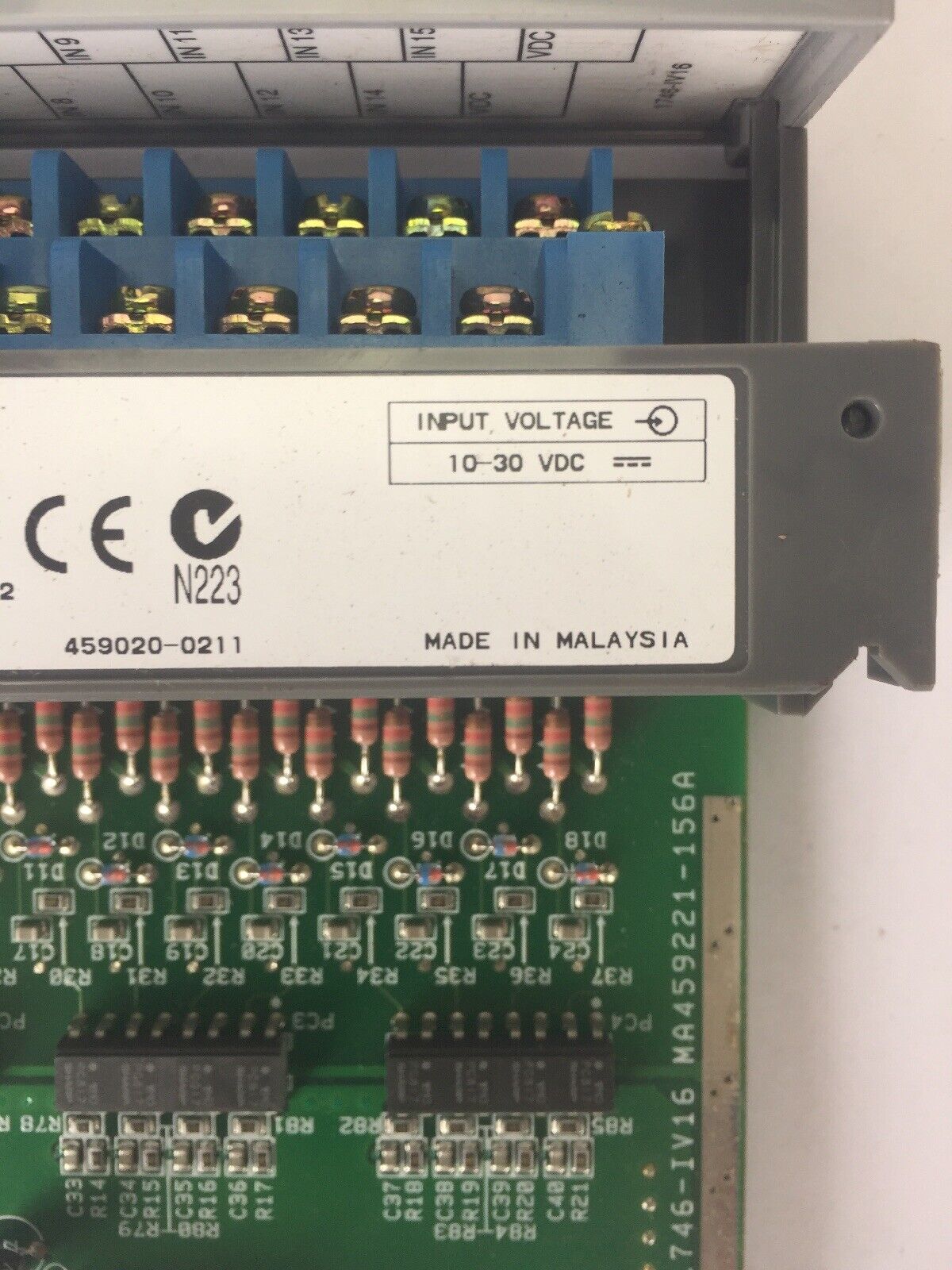 ALLEN BRADLEY 1746-IV16 INPUT MODULE SER C 10-30VDC