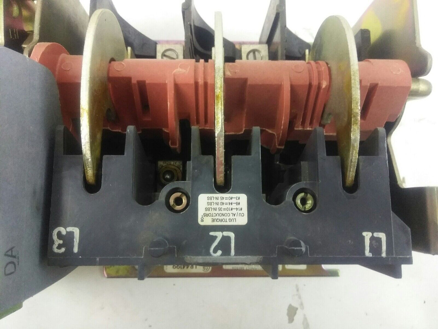 Square D 9422 TE-1 Series A Flange Mounted 100A Disconnect Switch 3P Non Fusible