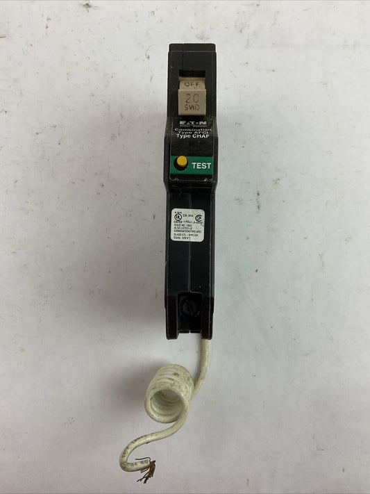 CUTLER HAMMER CH120CAF 1POLE 20AMP 120VAC COMBINATION TYPE AFCI CIRCUIT BREAKER