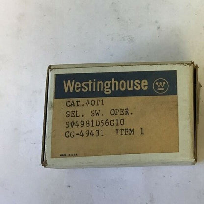 WESTINGHOUSE OT1 SELECTOR SWITCH OPERATOR 4981D56G10 ***LOTOF2***