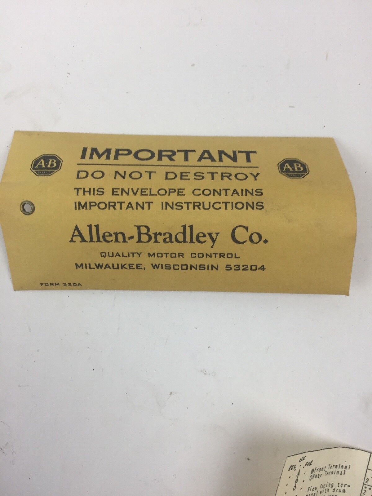 ALLEN BRADLEY 971176 REVERSING DRUM SWITCH 600V SIZE 0