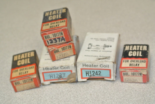 LOT of 6 / CUTLER-HAMMER OVERLOAD HEATER ELEMENTS / COILS / SEE LIST BELOW