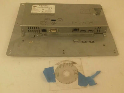 SIEMENS 1P 6AV6 643-0CD01-1AX1 MP277 10'' TOUCH OPERATOR INTERFACE PANEL WITH CD