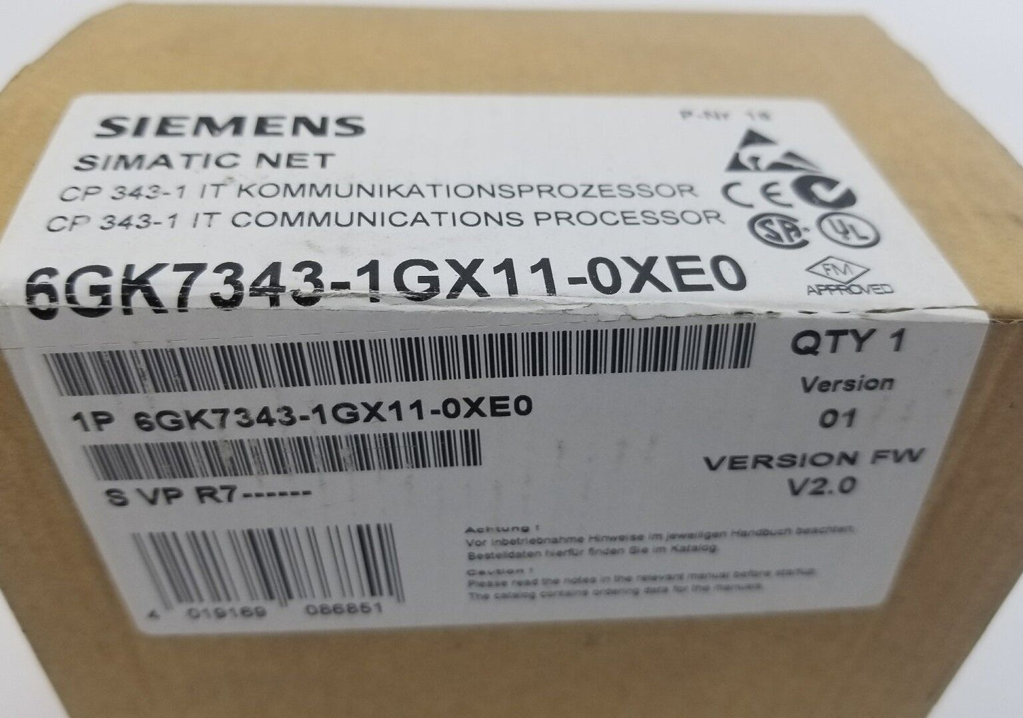 SIEMENS 6GK7343-1GX11-0XE0, IN THE ORIGINAL PACKAGING UNOPENED