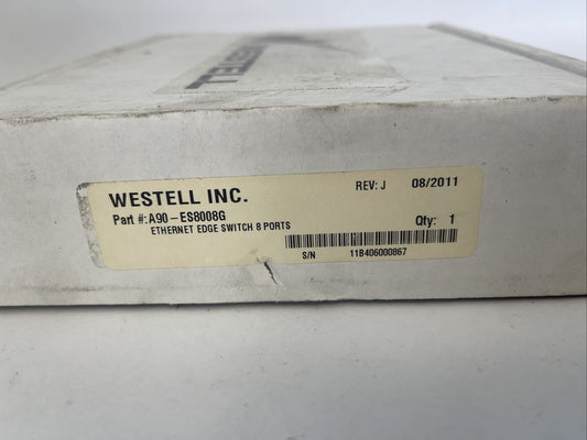 WESTELL A90-ES8008G ETHERNET MAGED SWITCH 8 PORTS GIG REV J