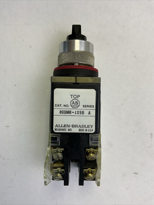 ALLEN BRADLEY 800MR-JX9B SER A SELECTOR SWITCH 300VAC 800M-XAK SER A