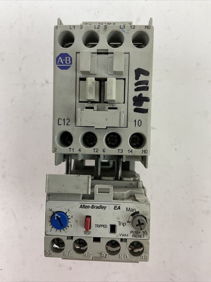 ALLEN BRADLEY STARTER (100-C12E*10 COIL 24VDC + 193-EA1EB 1.6-5.0A)