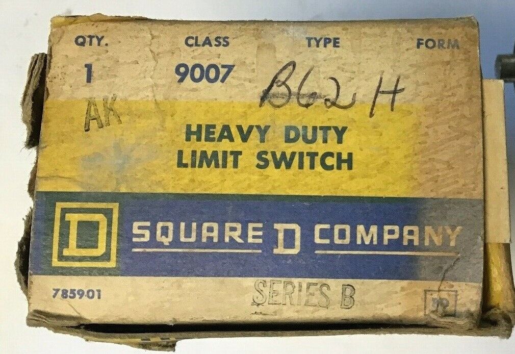 SQUARE D CLASS 9007 B62H LIMIT SWITCH SER.B