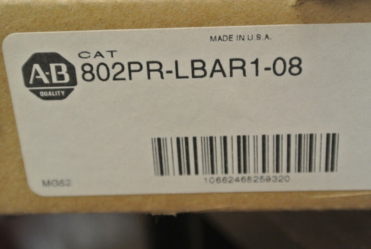 ALLEN-BRADLEY 802PR-LBAR1-08 SER.A PROXIMITY SWITCH 20-250VAC/DC / 8ft