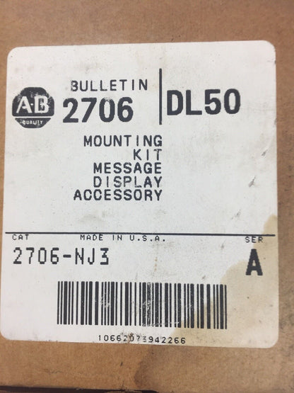 ALLEN BRADLEY 2706-NJ3 MOUNTING KIT MESSAGE DISPLAY ACCESSORY SER A