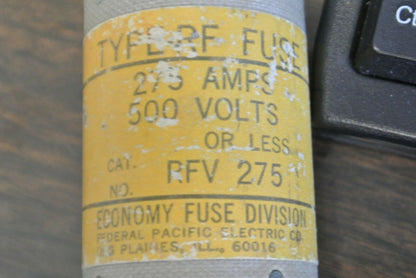 ECONOMY RFV275 SEMICONDUCTOR FUSE / 275A / 500V / NEW SURPLUS