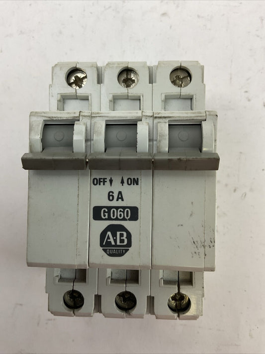 ALLEN BRADLEY 1492-CB3G060 MANUAL MOTOR CONTROLLER 6A 3P SER B