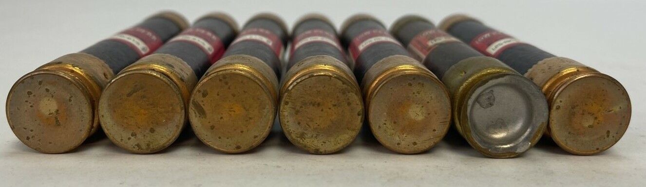 BUSSMANN LPS-RK-6 1/4 LOW-PEAK DUAL ELEMENT FUSE 6-1/4AMP 600VAC (LOT OF 7)