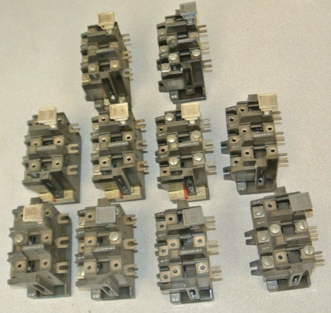 LOT of 10 / A-B 42185-800-01 OVERLOAD RELAY 120-600VAC, MAKE 7200VA, BREAK 720VA