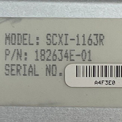NATIONAL INSTRUMENTS SCXI-1163R 32-CHANNEL SOLID-STATE RELAY 300V