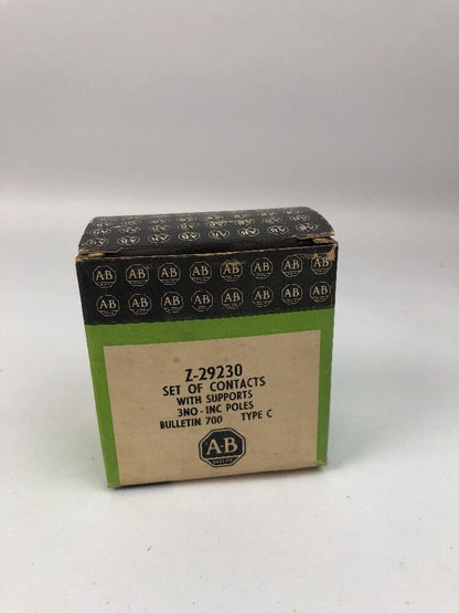 ALLEN BRADLEY Z-29230 SET OF CONTACTS WITH SUPPORTS 3NO-1NC POLES