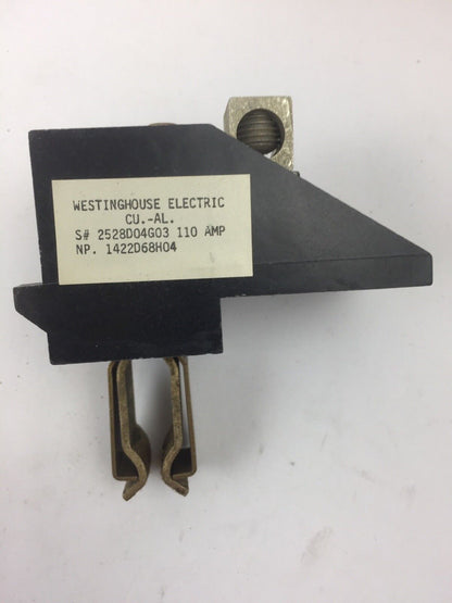 WESTINGHOUSE 2528D04G03 BUS DUCT NEUTRAL STAB 110 AMP 300 VAC