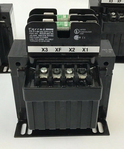 HAMMOND PT200MHMC-3 1PH TRANSFORMER  W/ 30322R FUSE HOLDER***LOTOF3***