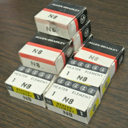LOT of 9 / ALLEN-BRADLEY N8 THERMAL OVERLOAD HEATER ELEMENTS / NEW SURPLUS