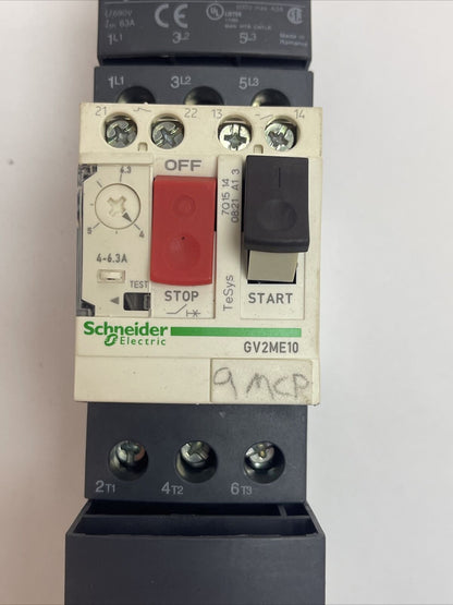 SCHNEIDER LC1 D09 BL CONTACTOR LAD4TBDL 24V GV2ME10 MANUAL MOTOR STARTER GV1G09