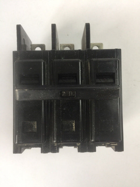 SIEMENS BQ3B020 CIRCUIT BREAKER 3POLE 20AMP 120/240VAC TYPE EQ-B