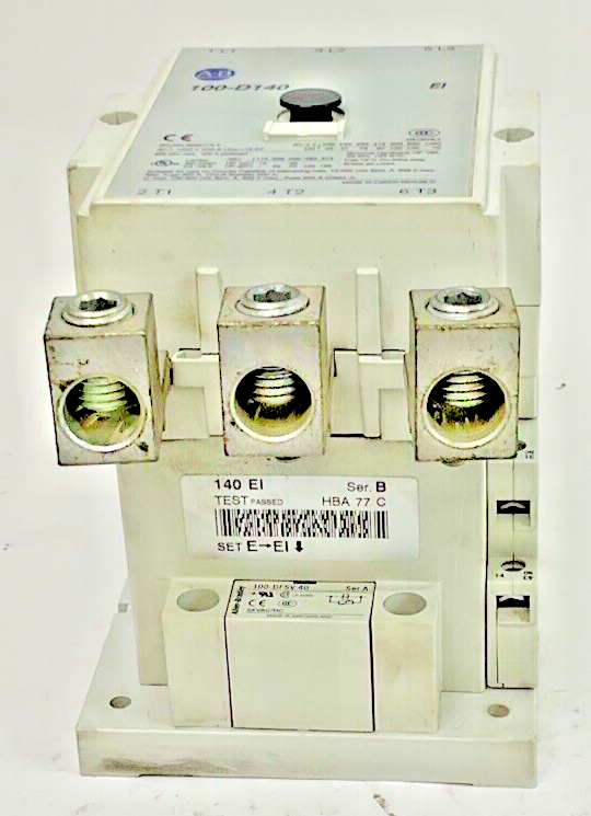ALLEN BRADLEY 100-D140 CONTACTOR SER.A 16A 690V / 100-DFSV SER.A 24V SURGE SUPP.