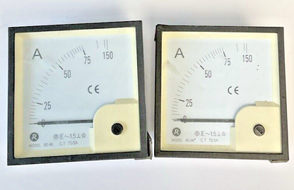 RISESUN BE-96 ANALOG PANEL METER C.T 75/5A ***LOTOF2***