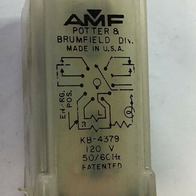 POTTER & BRUMFIELD KB-4379 RELAY 120V 50/60HZ