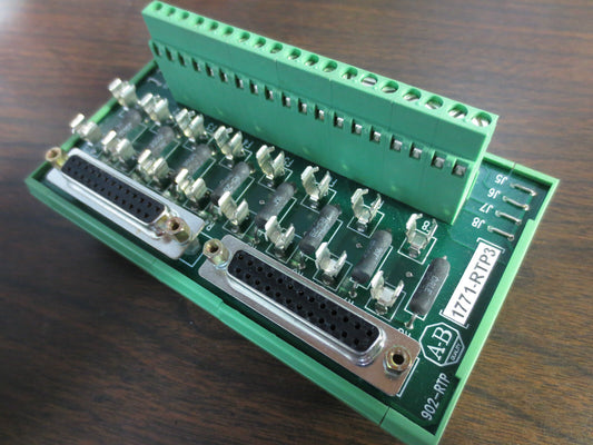 ALLEN-BRADLEY 1771-RTP3 REMOTE TERMINATION TERMINAL 8-POINT NO FUSES PLC-5
