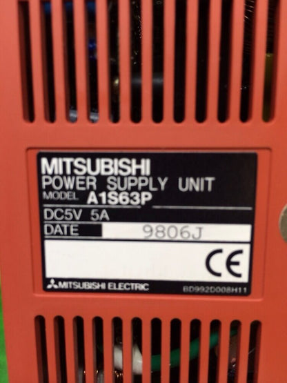 Mitsubishi A1S63P MELSEC Power Supply Unit 5A 5VDC