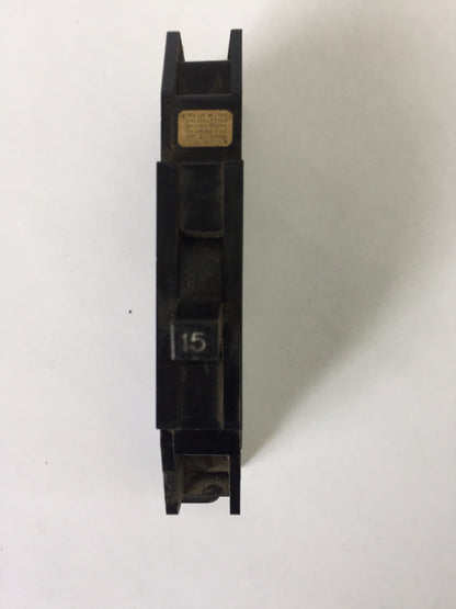ZINSCO Q115 CIRCUIT BREAKER 120/240VAC 1POLE 15AMP TYPE Q (LOT OF 5)