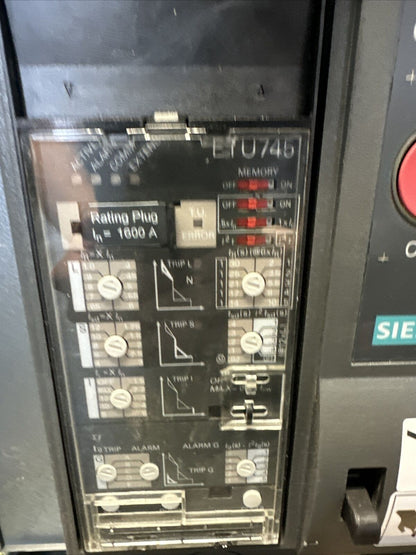 SIEMENS L2A316TGCXXXXXN 1600A 635VAC INTEGRATED CUBICLE BUS