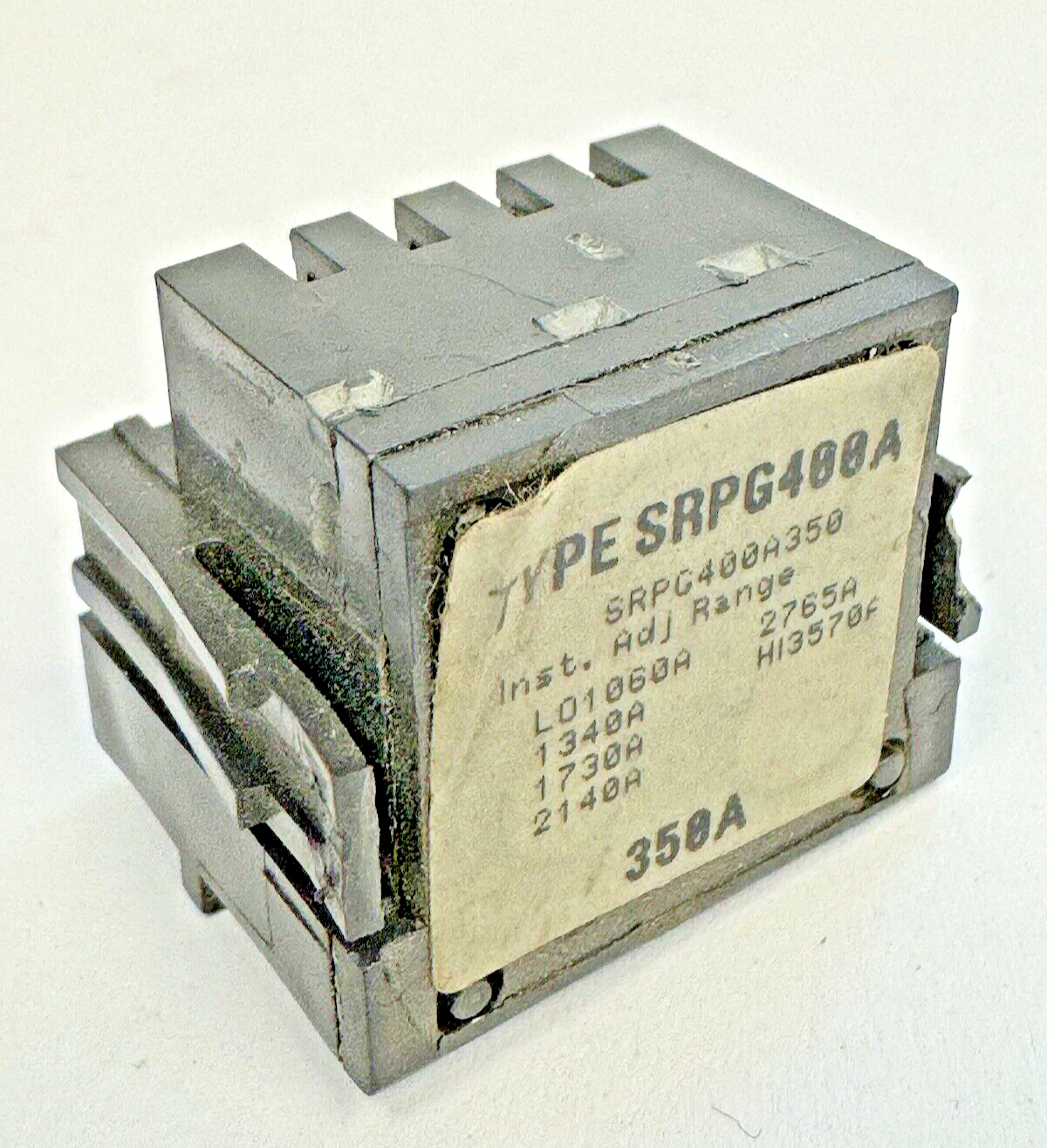 GE - SRPG400A350 - RATING PLUG W/ ADJUSTABLE INSTANTANEOUS TRIP - 350A