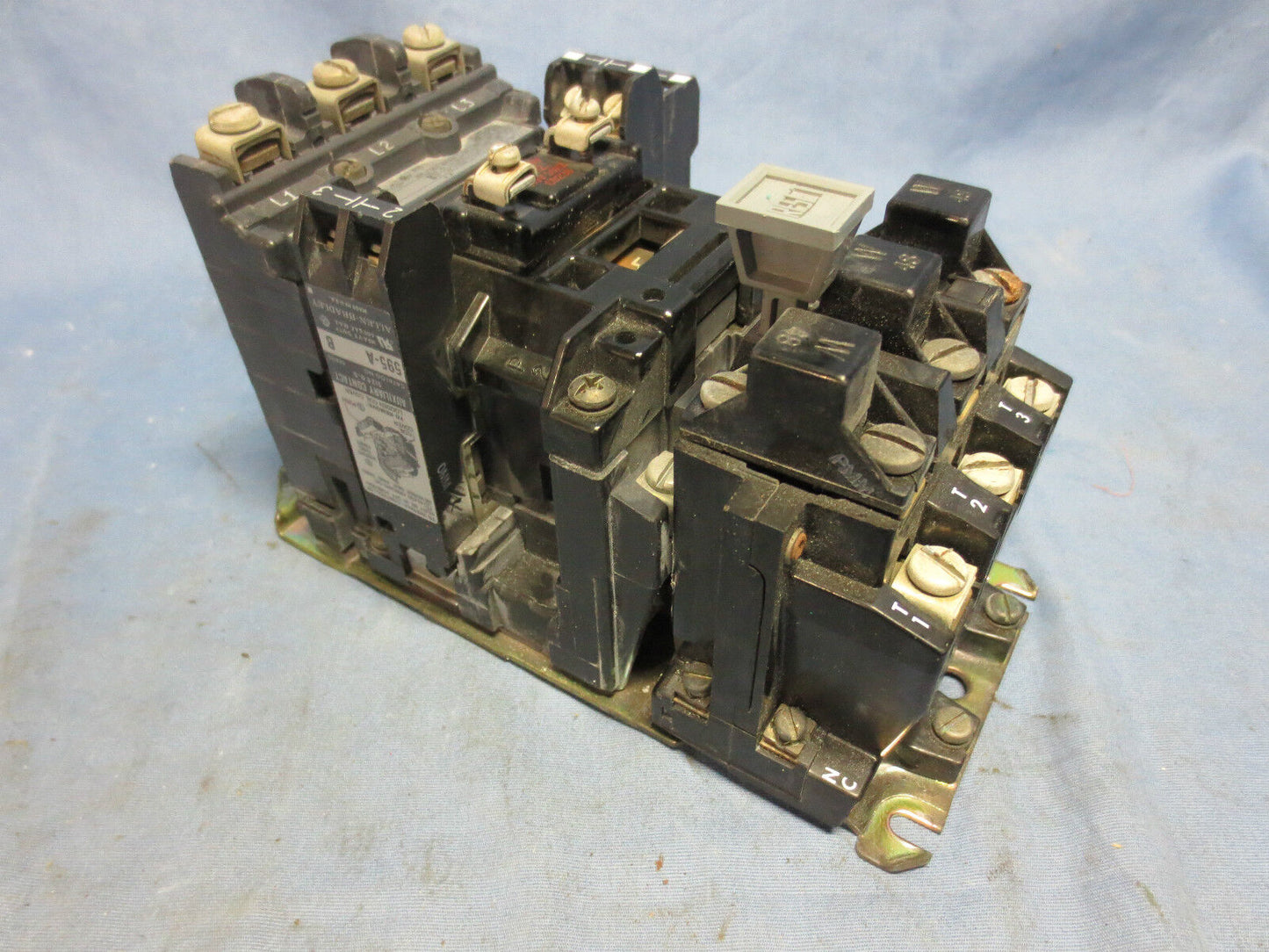 ALLEN-BRADLEY 509-BOD Ser. B w/ 595A & 595-AA AUX CONTACTS, CB236 COIL & HEATERS