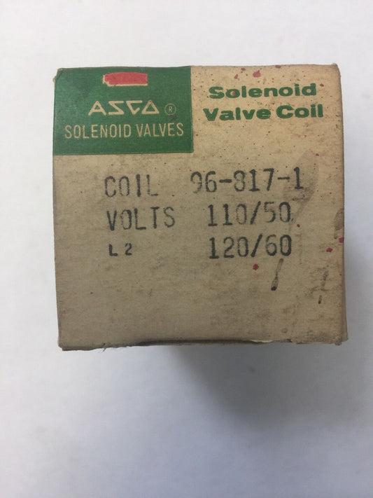 Asco Red Hat 96-817-1 Solenoid Valve Coil 120V/60HZ 110V/50HZ