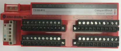 ALLEN BRADLEY 1791DS-IB12 COMPACT BLOCK 12 INPUT 24VDC SERIES A REV B01
