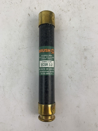 Brush Time-Delay Dual-Element ECSR3.2 3.2A 600V Fuse "Lot of 10"