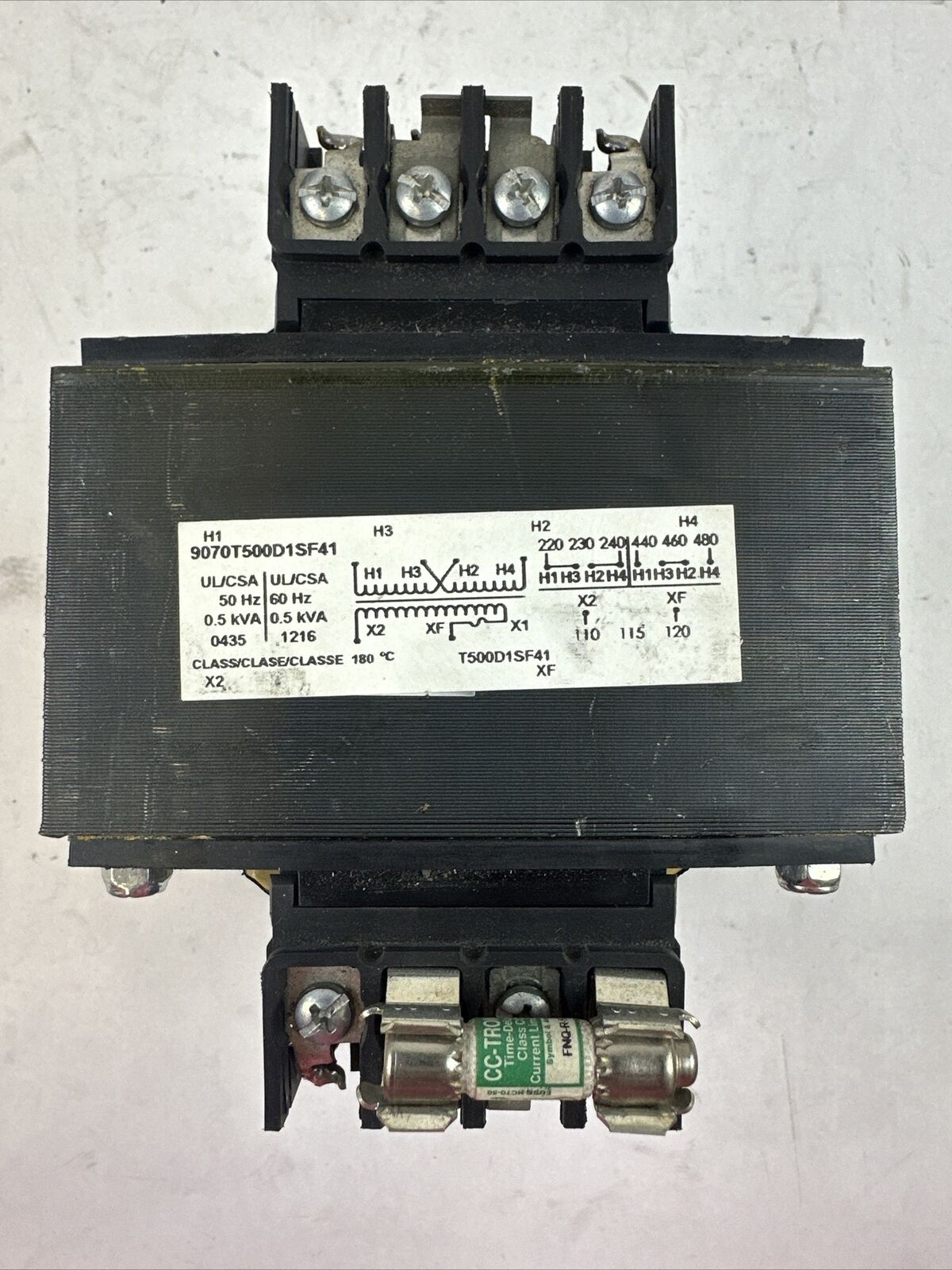SQUARE D 9070T500D1SF41 TRANSFORMER 0.5kVA