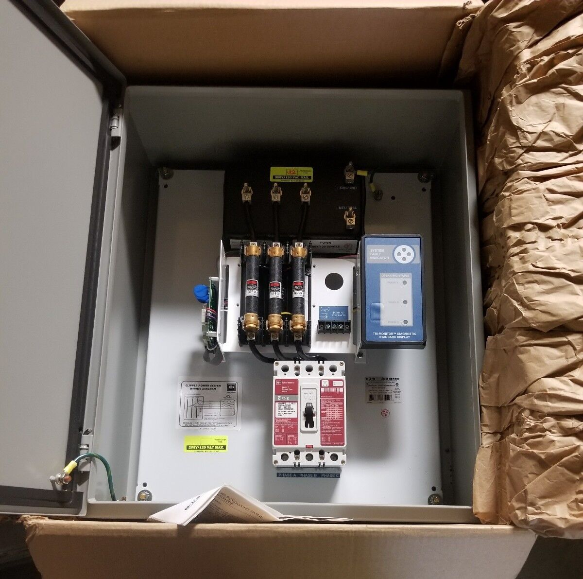 EATON CUTLER HAMMER CPSS2CH208YSDR4DCX Clipper Power System Surge Protective