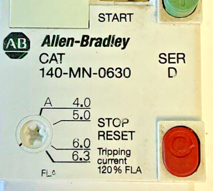 ALLEN-BRADLEY 140-MN-0630 CIRCUIT BREAKER 16A 600V 3PH