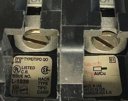 SQUARE D QO240 CIRCUIT BREAKER 40A 120/240VAC 2POLE