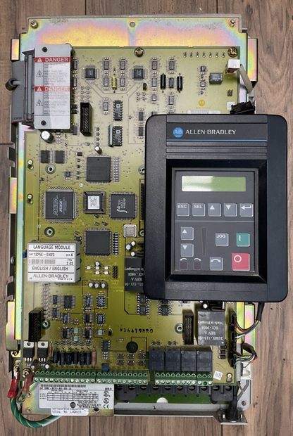 ALLEN BRADLEY 1336E-B015-AN-EN-L6 AC DRIVE OUTPUT 22KVA 0-460VAC 1201-HJ2 FRN