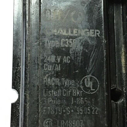 CHALLENGER C350 CIRCUIT BREAKER TYPE HACR 240VAC 3POLE