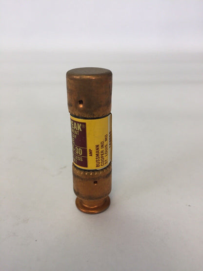 BUSSMAN LOW-PEAK LPN-RK-30 DUAL ELEMENT TIME-DELAY FUSE 250VAC 30AMP (BOX OF 10)