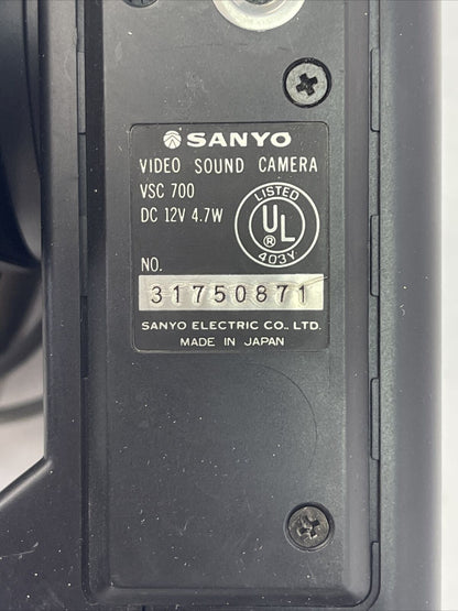 SANYO VSC700 VIDEO SOUND CAMERA 12VDC 4.7W