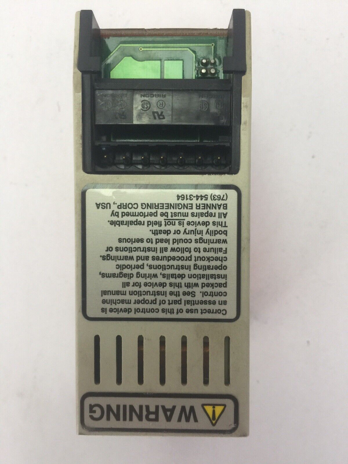 BANNER ES-GA-5A MACHINE SAFETY RELAY 24VDC OR 115VAC 250mA / 100mA