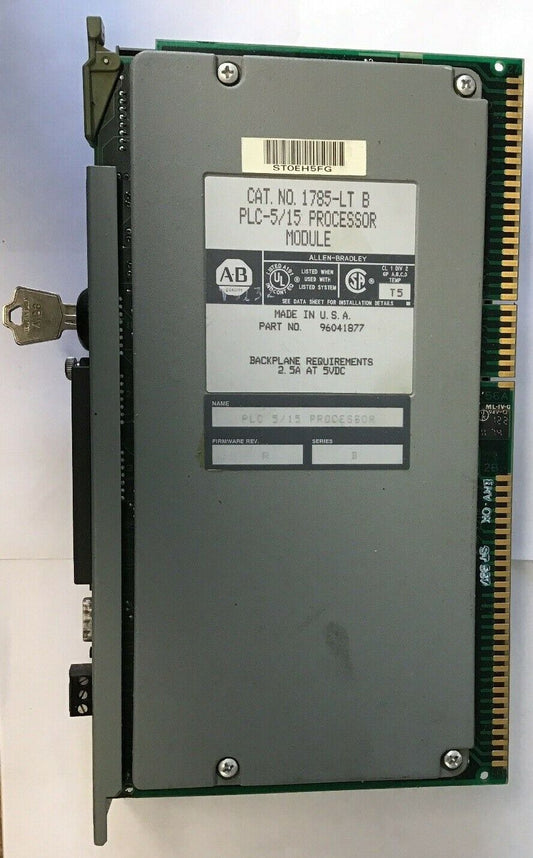 ALLEN BRADLEY 1785-LT B PLC-5/15 PROCESSOR MODULE 2.5A AT 5VDC SER.B REV.R