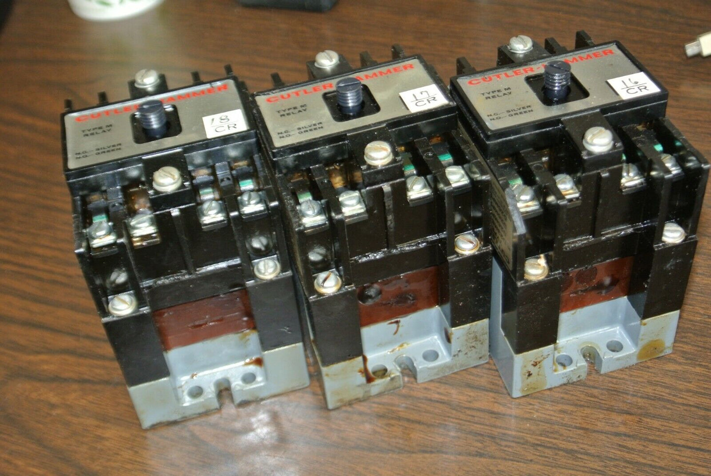 LOT of 3 / CUTLER-HAMMER D23MB / TYPE M RELAY / 110-120V COIL